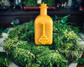 Large Square Potion Bottle with Skeleton Key