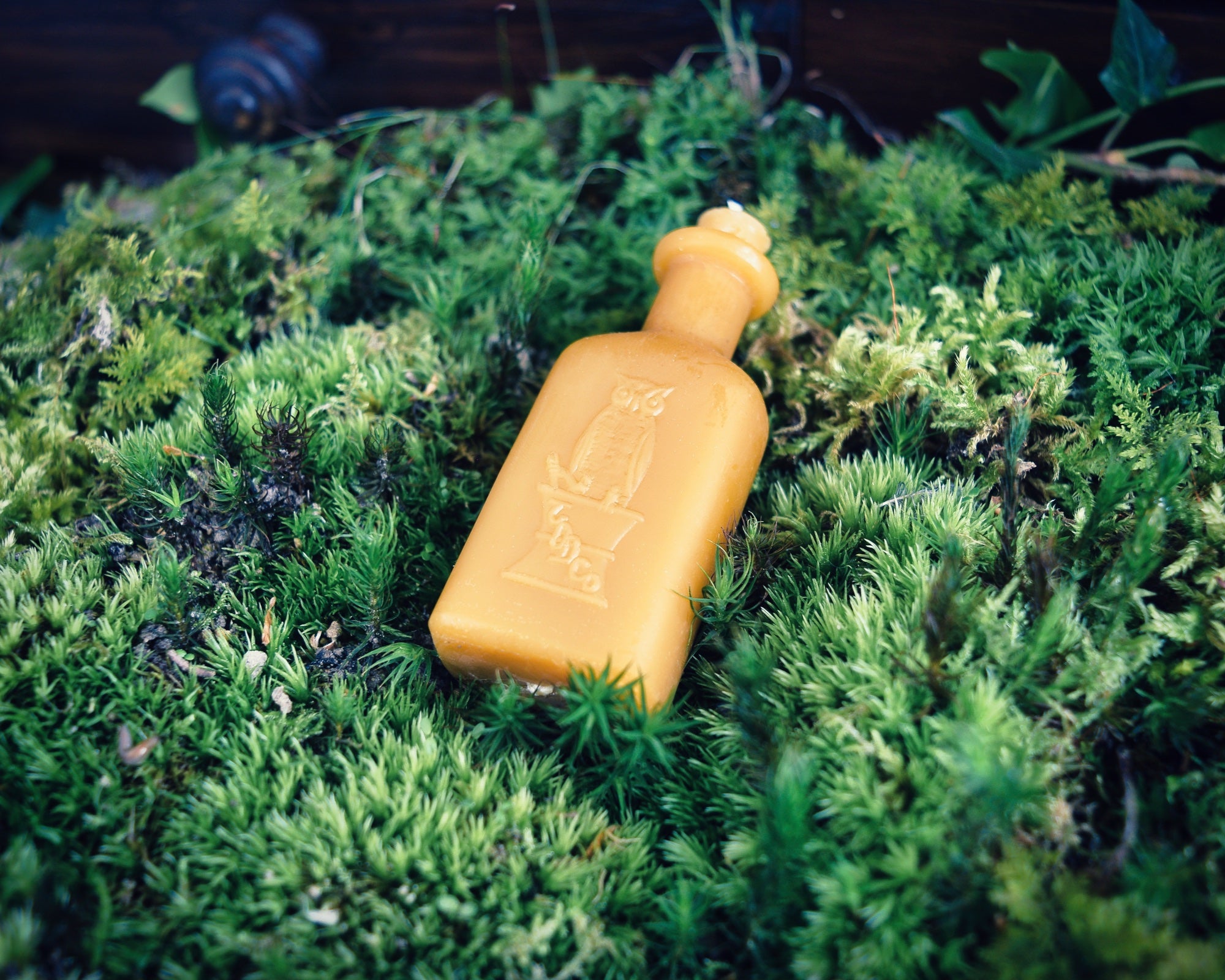 Petite Apothecary Potion Bottle Candle with Owl