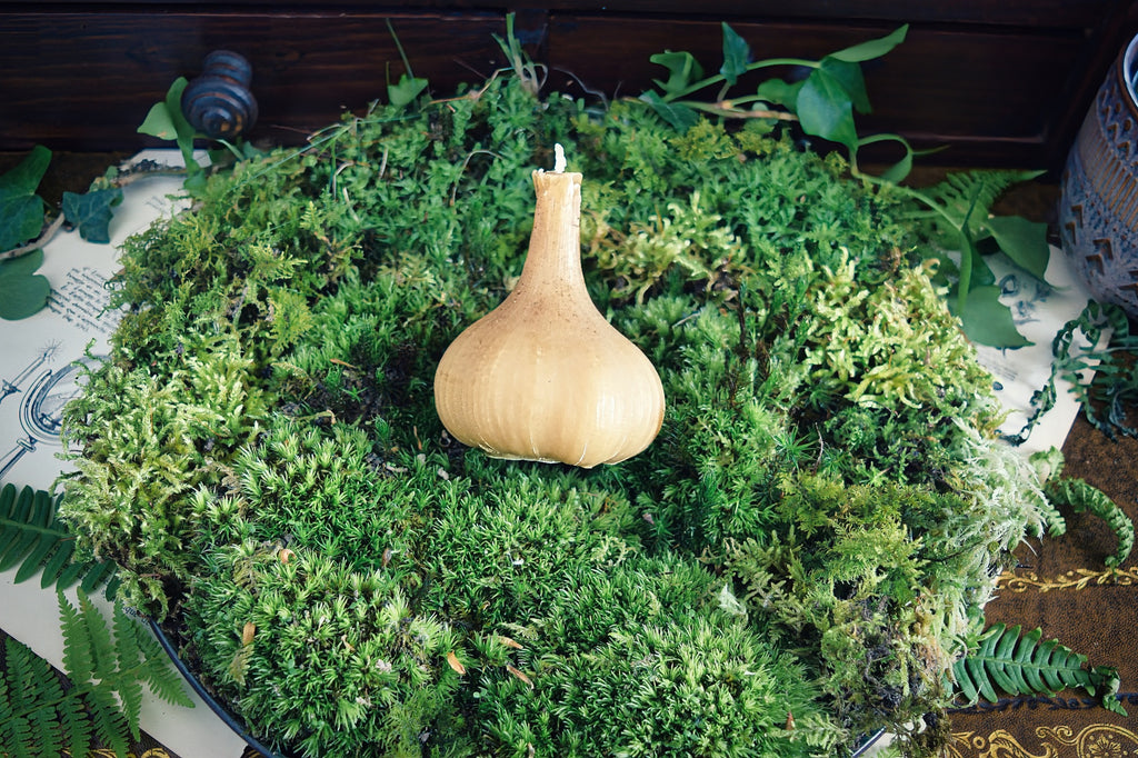 Hekate's Garlic Bulb Candle