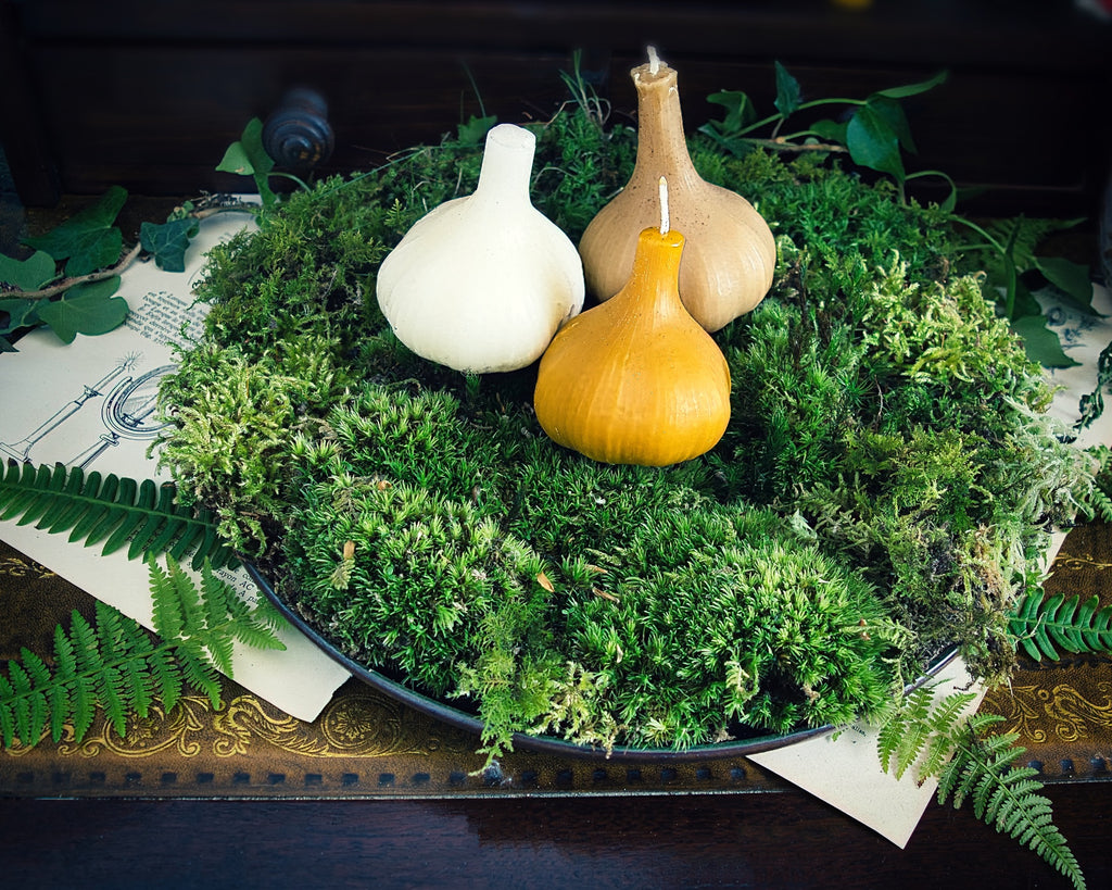 Hekate's Garlic Bulb Candle