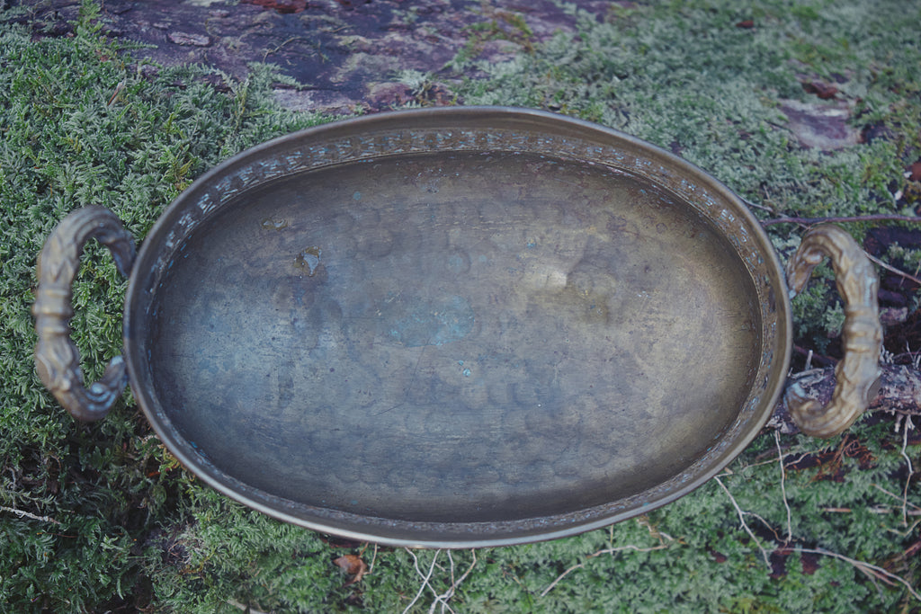 Bronze Clawed Basket – Fleur-de-Lis Curio Vessel