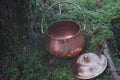 Compact Copper Cauldron — Iconic Pot-Bellied Form with Brass Finial Lid